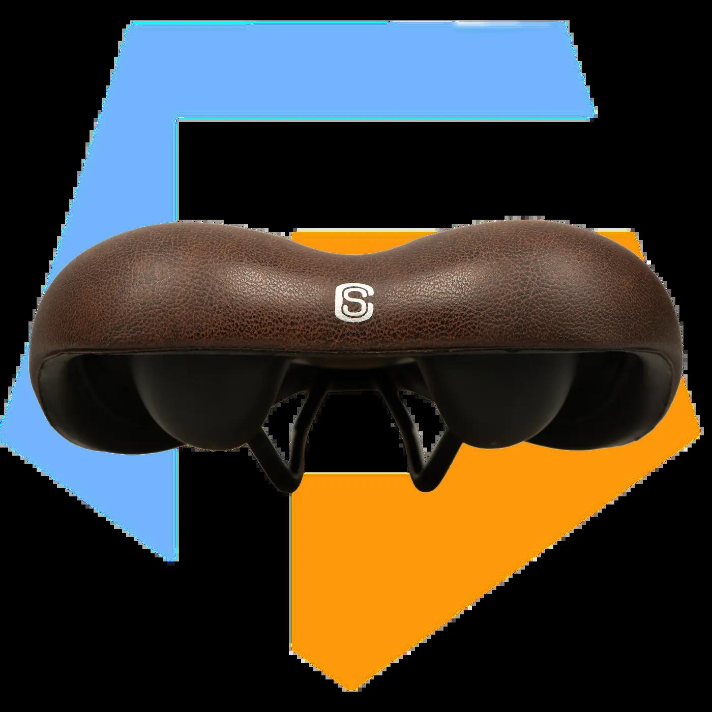 Selle Comfort sella città unisex, marrone, imbottitura in gel 4/5
