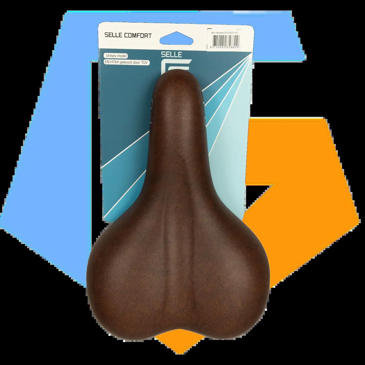 Selle Comfort sella città unisex, marrone, imbottitura in gel 2/5