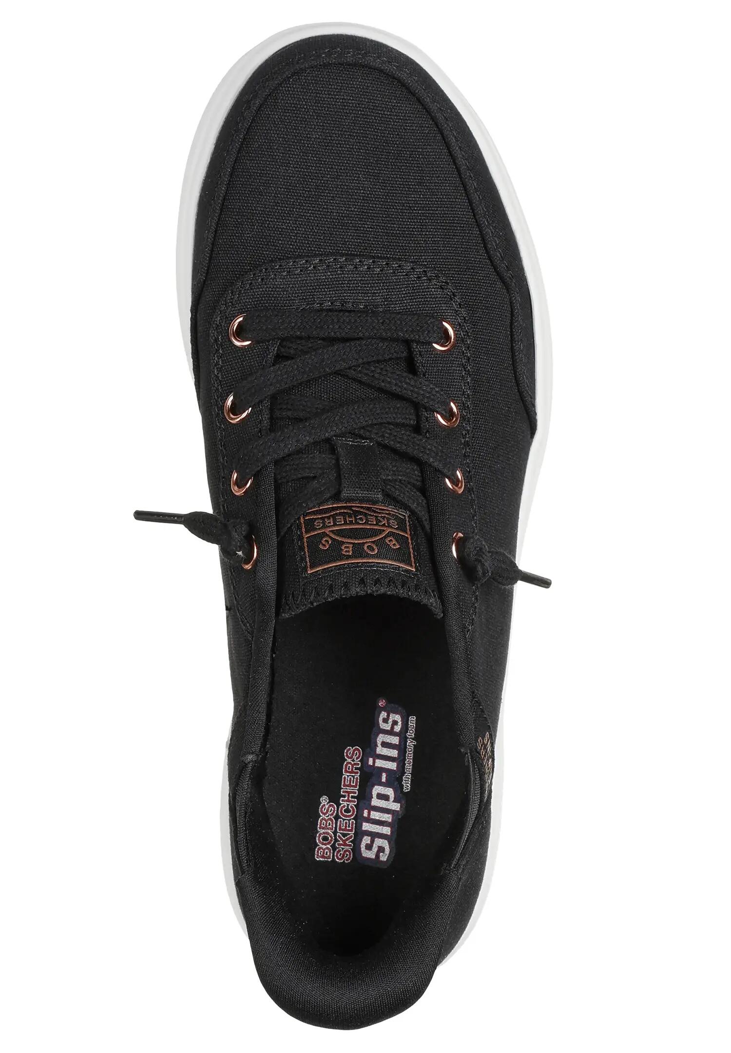 Skechers Slip-ins: BOBS Skip Cute - B Cute Sweet Damen Sneaker 114815 BLK Black 6/7