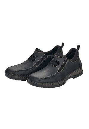 Rieker Herren Business Leder Schuhe 05363-00 schwarz extra Weit