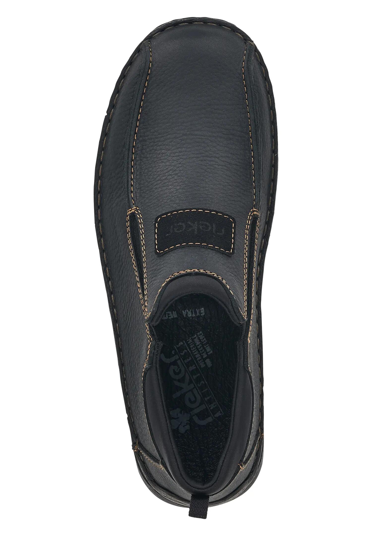 Rieker Herren Business Leder Schuhe 05363-00 schwarz extra Weit 7/7
