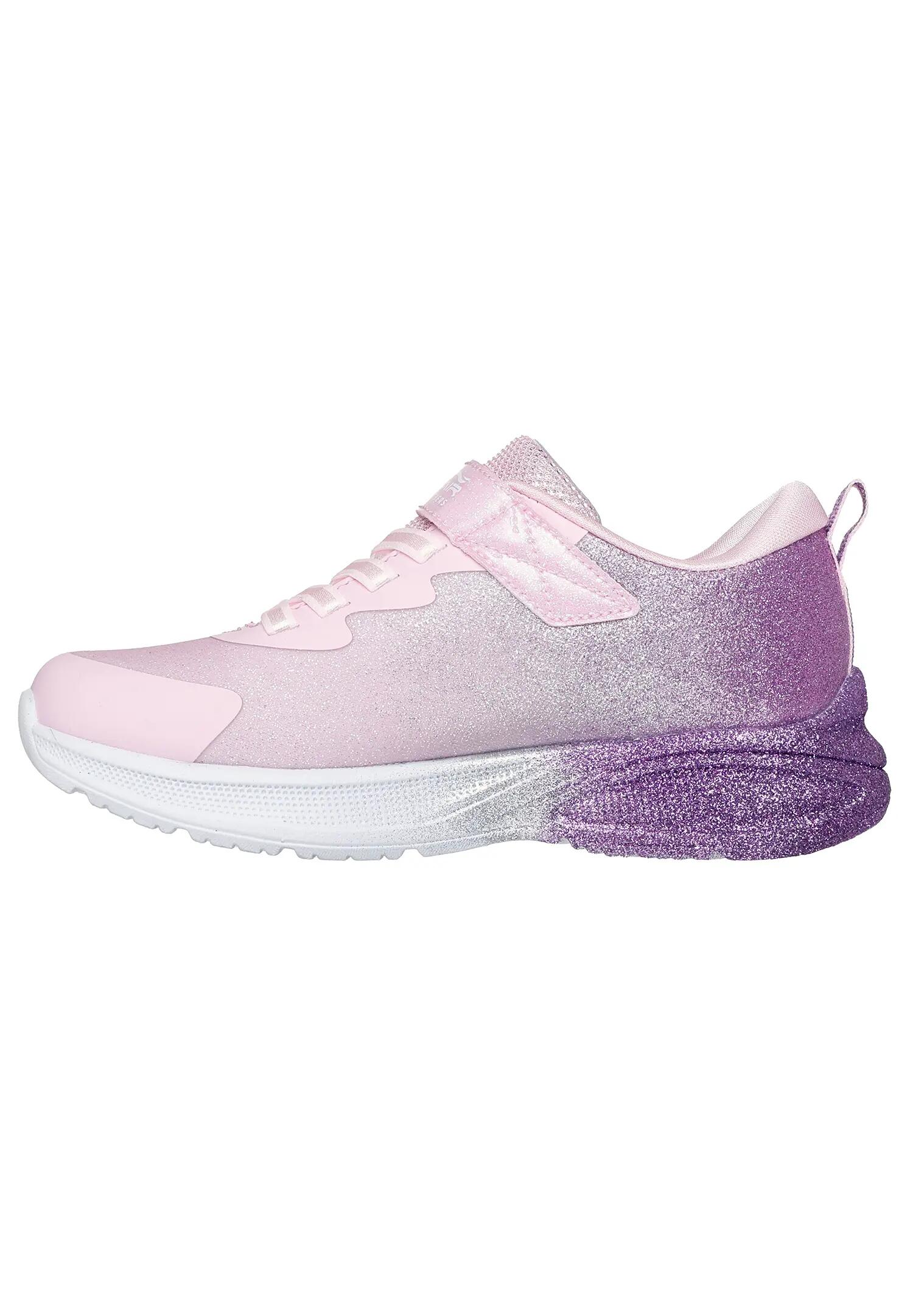 Skechers Mädchen Microspec Max Advance Glitz Gala Sneaker Rosa 4/5