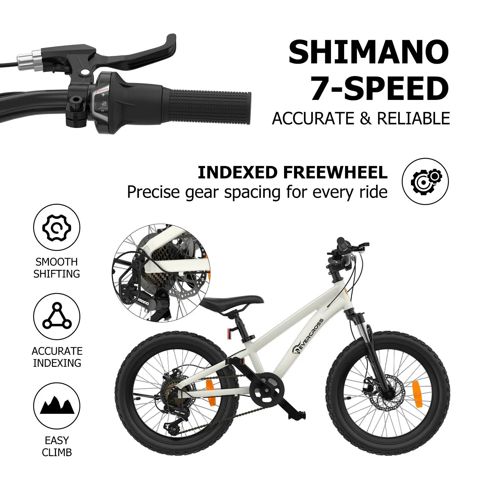 MTB Mountain bike bambino 20" EM5 7 velocità freni a disco forcella ammortizzata 8/15
