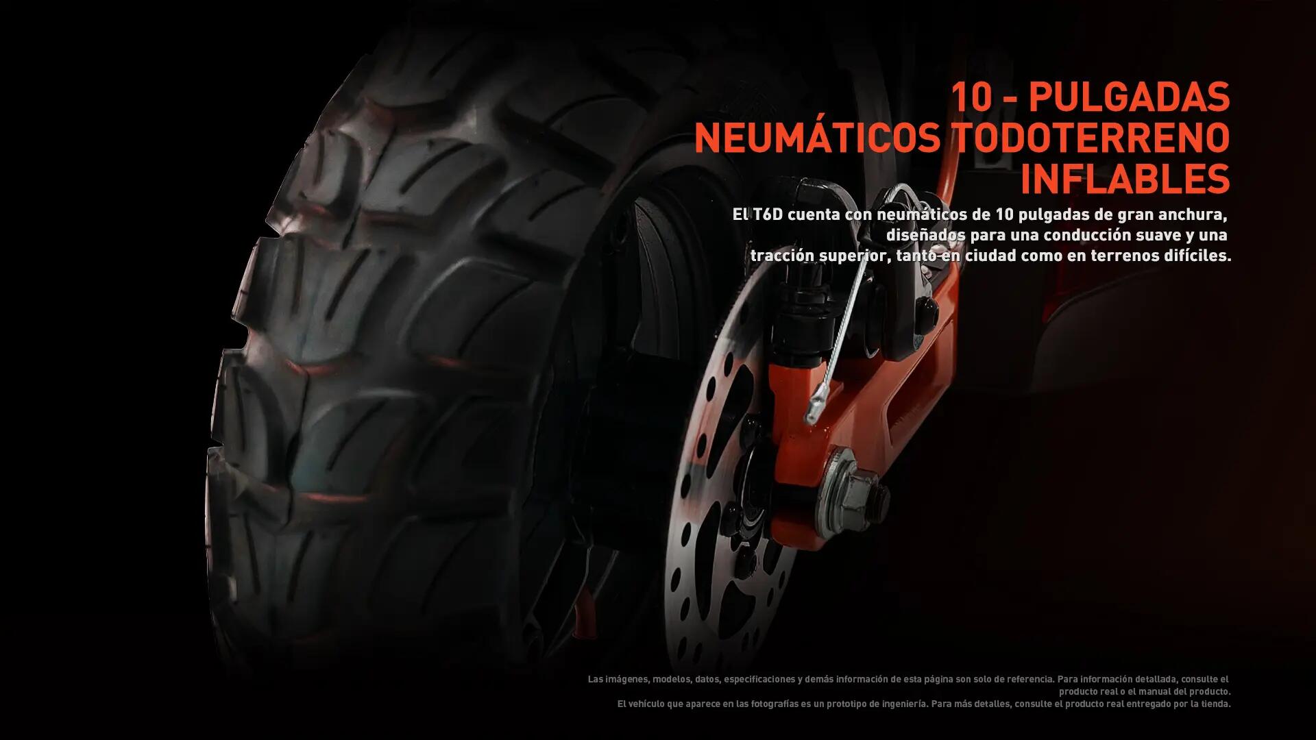 Patinete Eléctrico para Adultos JOYOR T6D 48V18Ah, Neumáticos 10", DGT 7/9