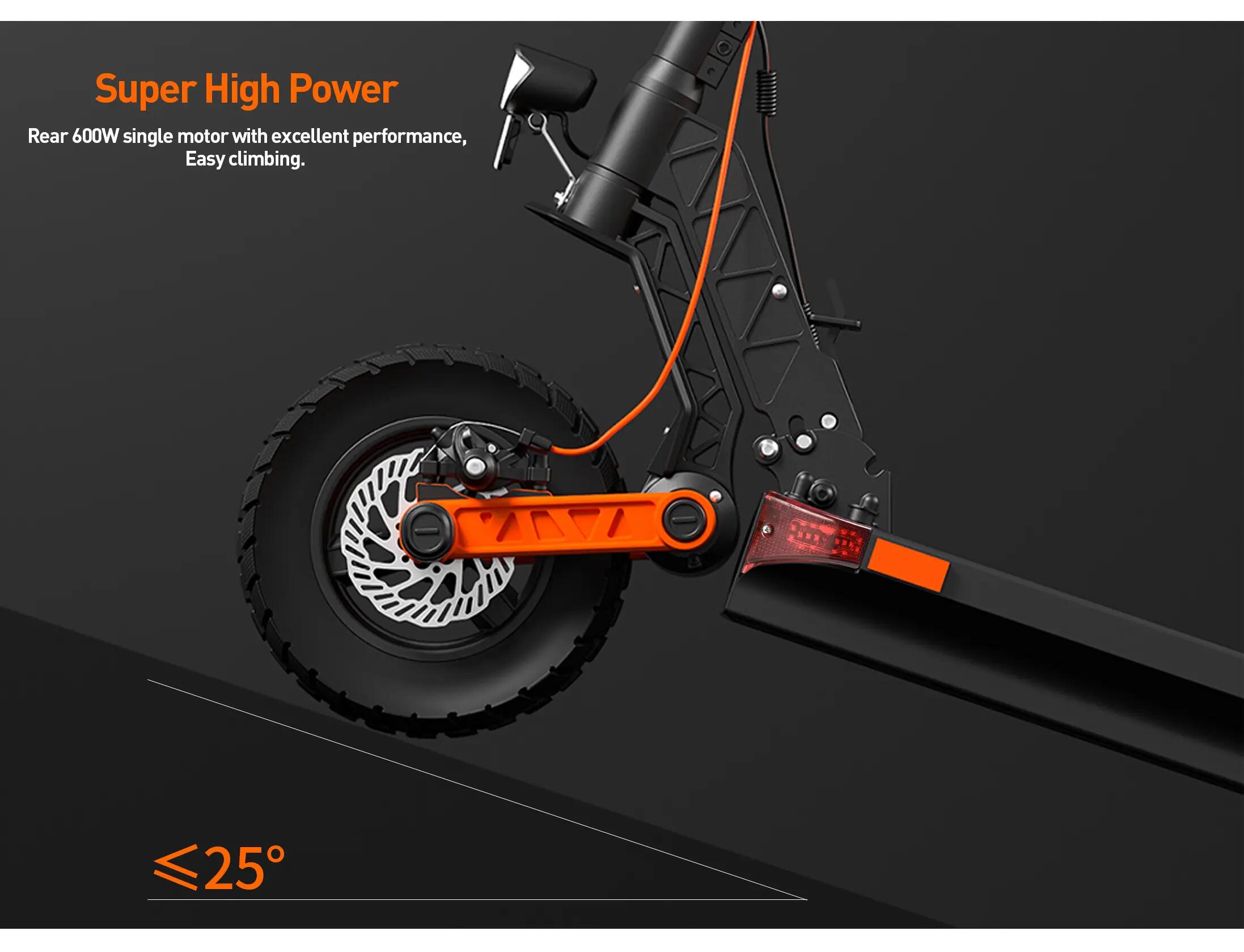 Tro tinete Elétrica Dobrável JOYOR S8 ｜48V26Ah｜Pneu 10" 4/6