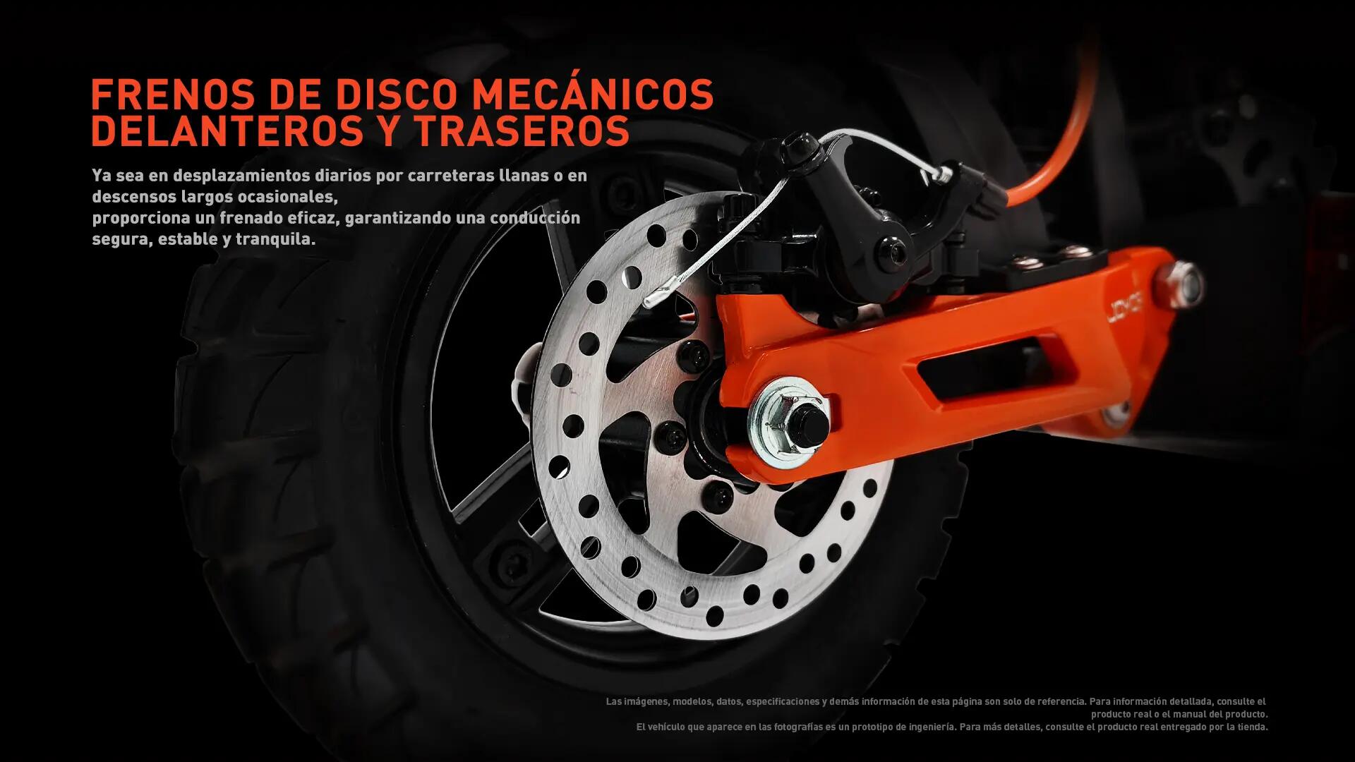 Patinete Eléctrico para Adultos JOYOR T6D 48V18Ah, Neumáticos 10", DGT 5/9