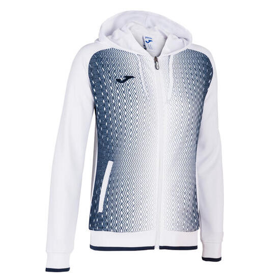 Veste à capuche Femme Joma Supernova blanc bleu marine