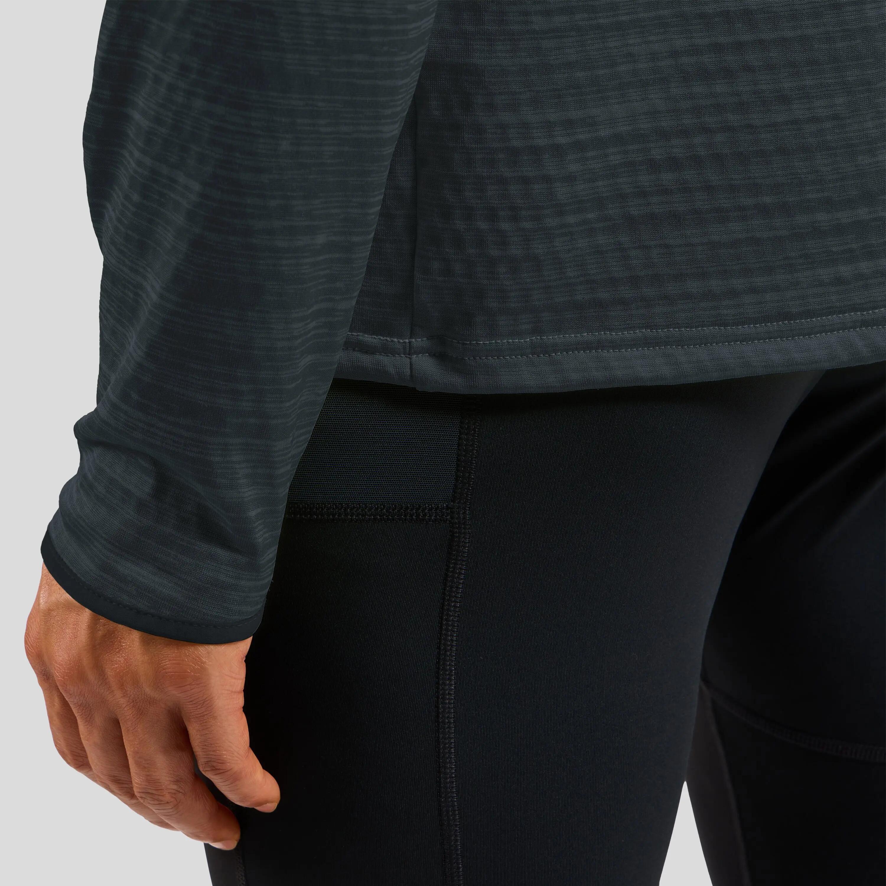 Pull à manches longues et col zippé Run Easy pour homme 4/8