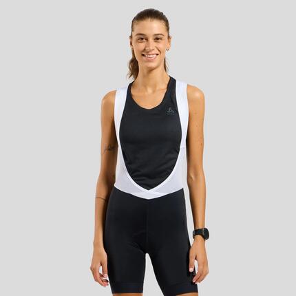Odlo Zeroweight Damen-Trägerhose Schwarz / Weiß