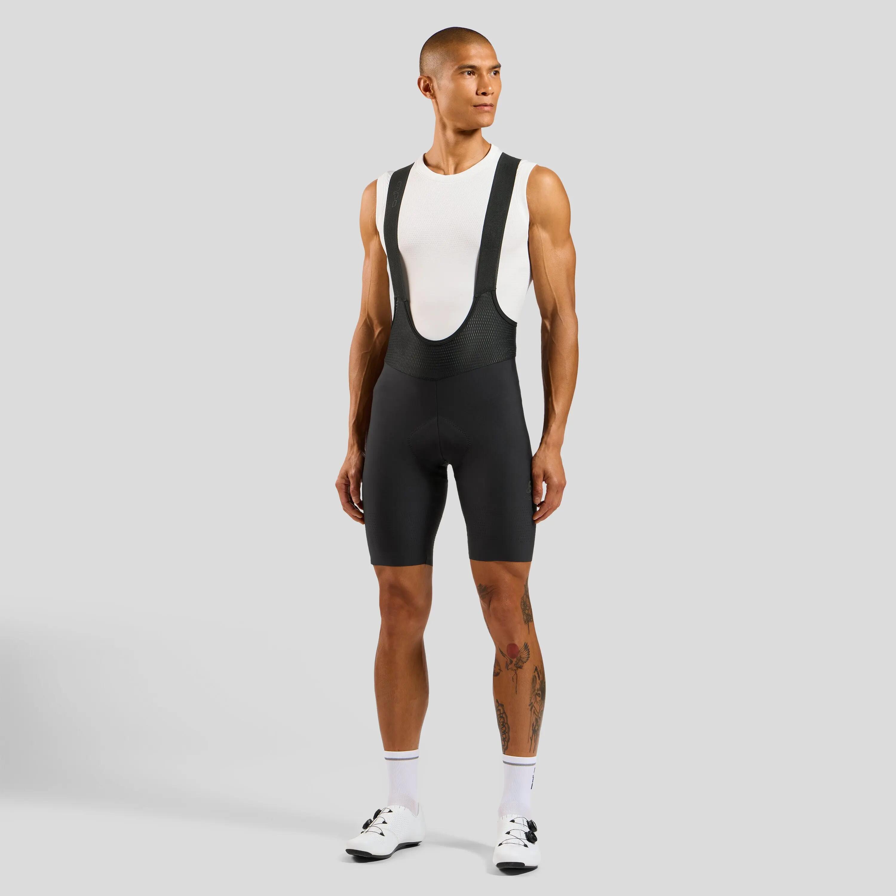 Culotte con tirantes Odlo Zeroweight Chill-Tec Pro Negro 7/9