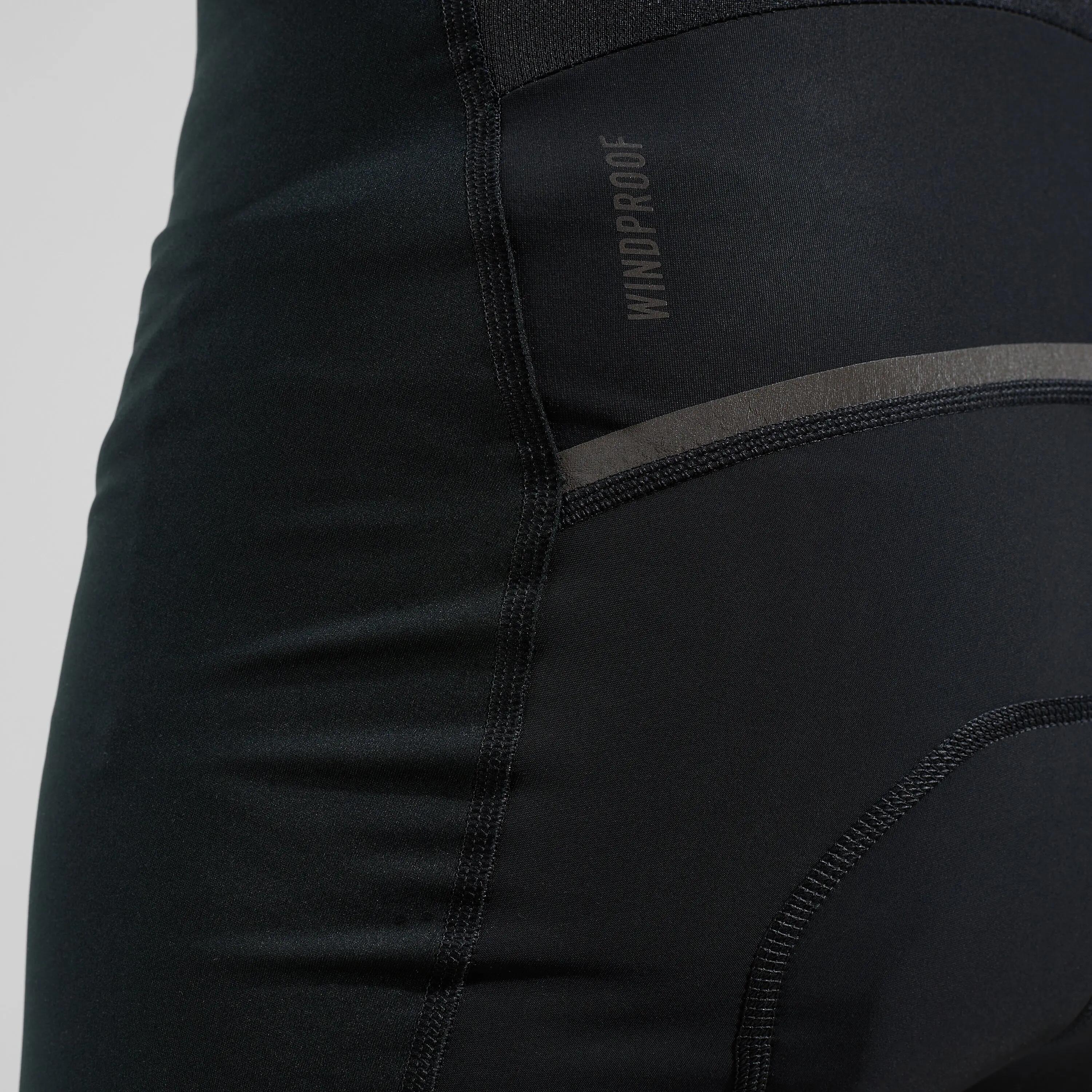 Lange Radlerhose Odlo Zeroweight Pro X-Warm Schwarz 5/8