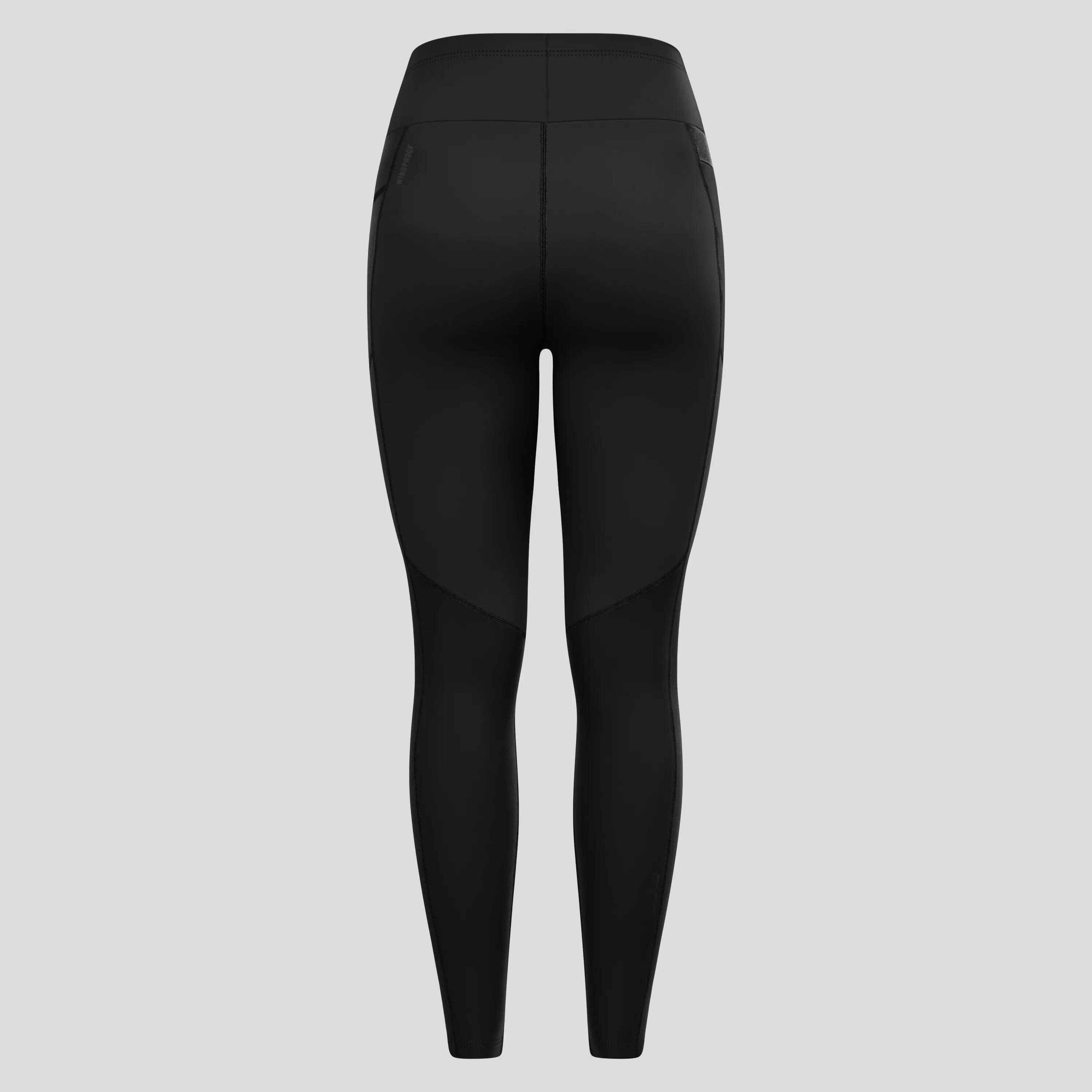 Odlo Zeroweight Warm 2.0 Schwarz Women's Long Running Leggings 9/11