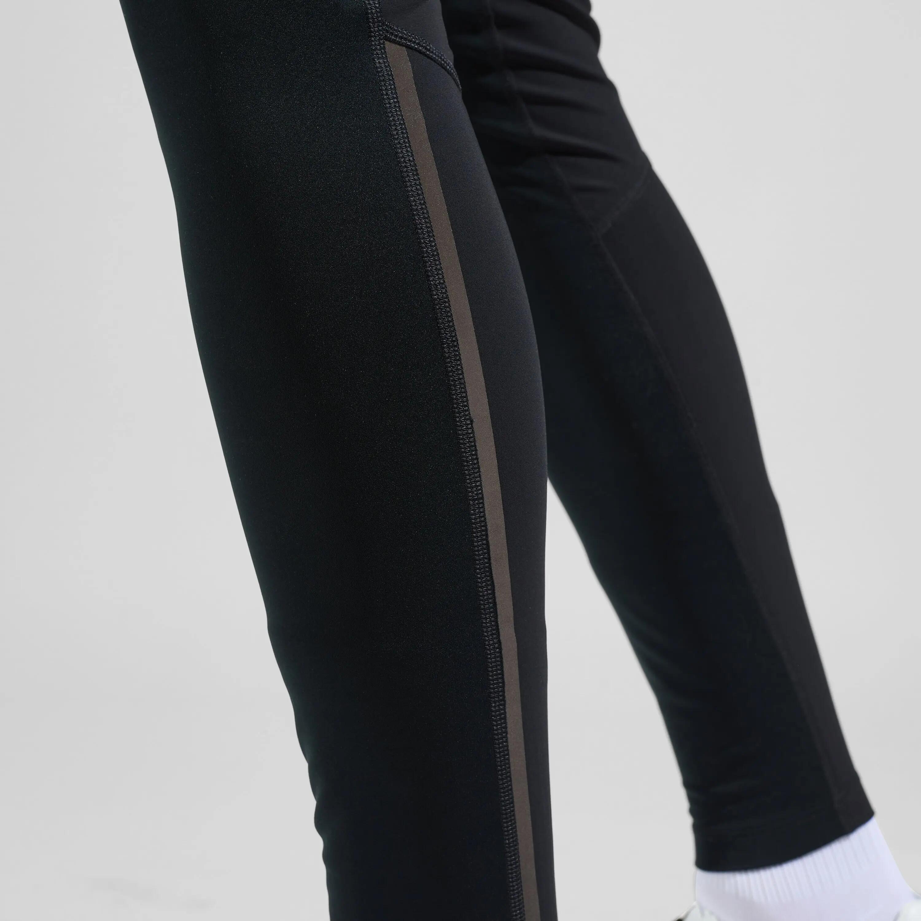Lange Radlerhose Odlo Zeroweight Pro X-Warm Schwarz 3/8