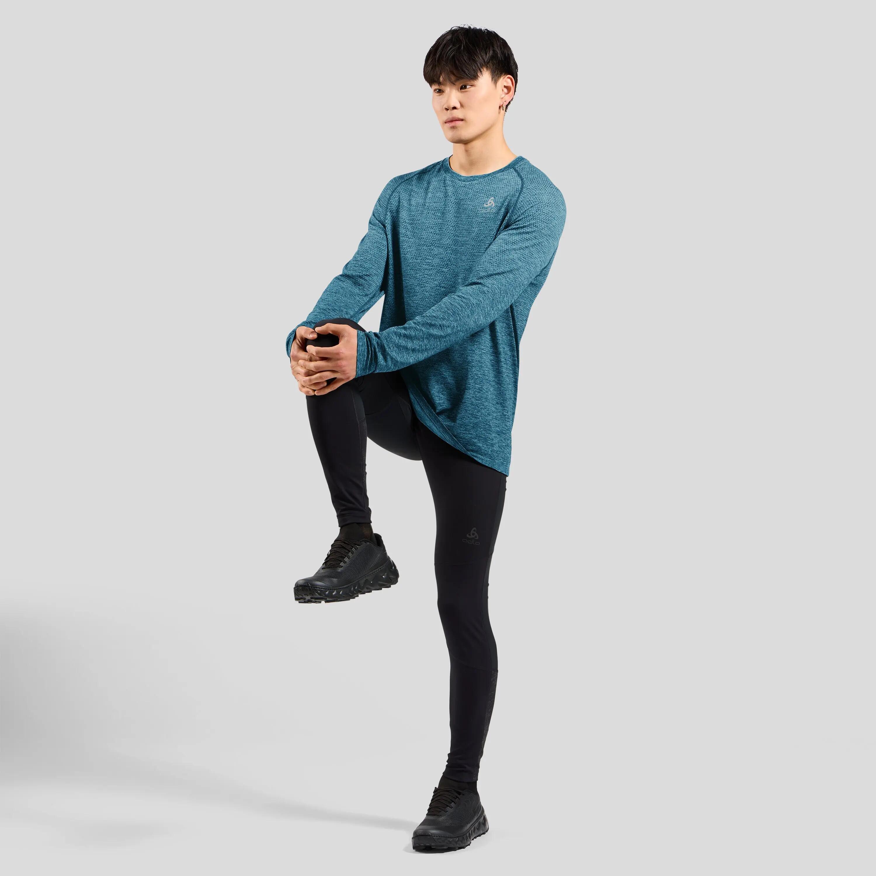 Maillot Manches Longues Odlo Essentials Seamless Bleu 4/6