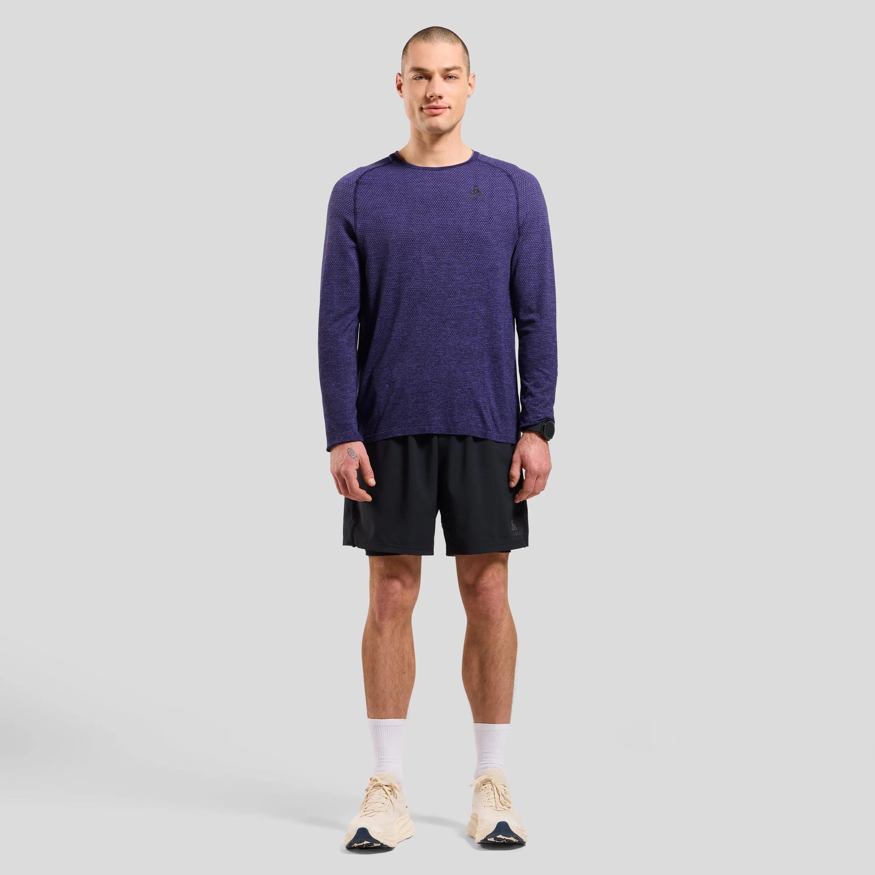 Odlo Essentials Seamless Langarmshirt in Dunkelblau 6/8
