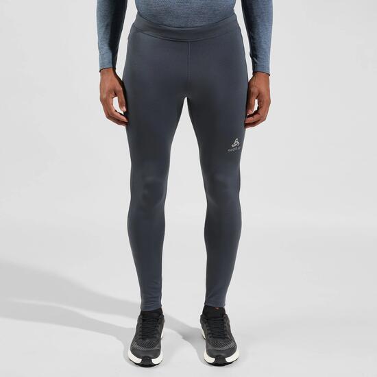 Collant de running Odlo Essential Warm Homme intérieur gratté bleu/gris