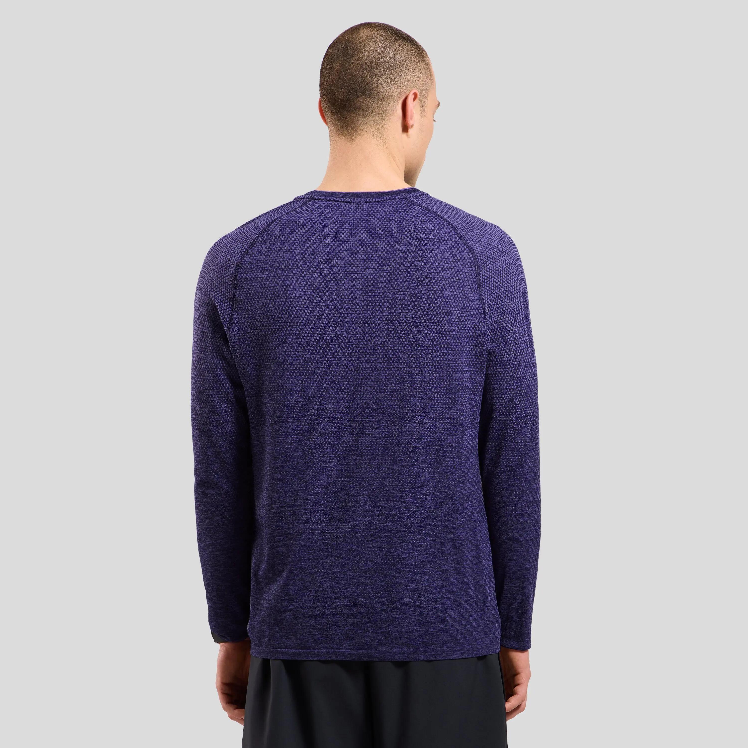Odlo Essentials Seamless Langarmshirt in Dunkelblau 2/8