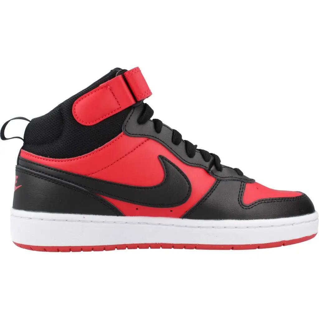 Scarpe Da Ginnastica Nike Modello Court Borough Mid 2 (gs) Colore Rosso 4/5