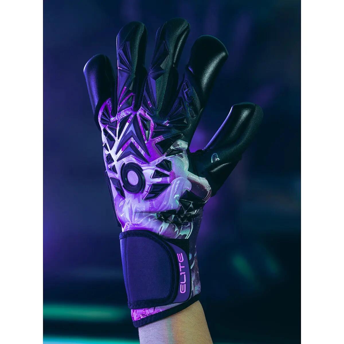 Gants de gardien - football - édition amethyst - noir/mauve 5/5