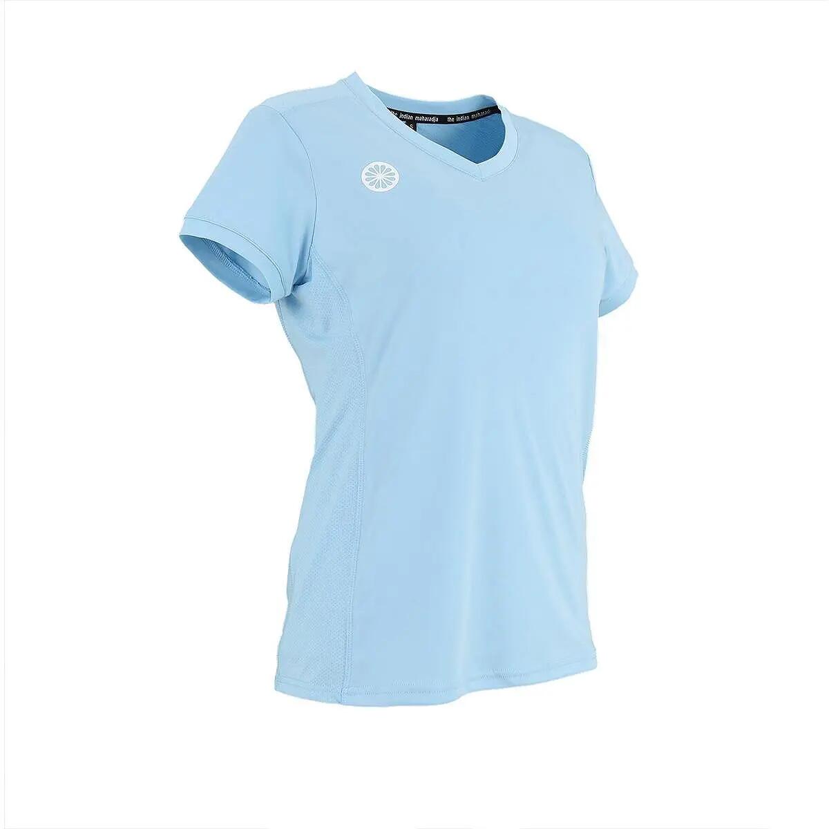 T-shirt technique - sport - femmes - coupe près du corps - Kadiri - bleu ciel 3/4