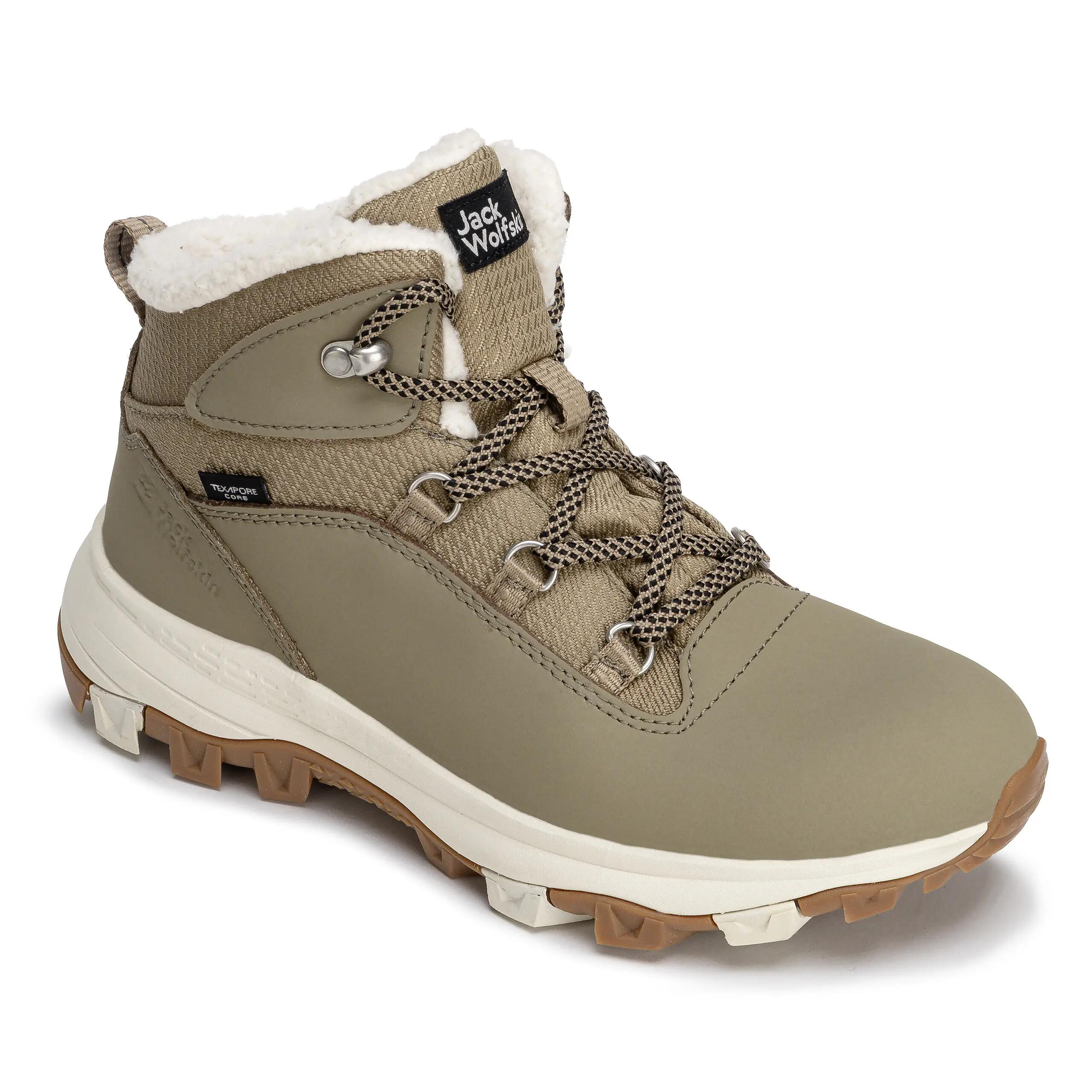 Chaussures de randonnée Jack Wolfskin Everquest Texapore Mid W, Femme, Beige 4/6