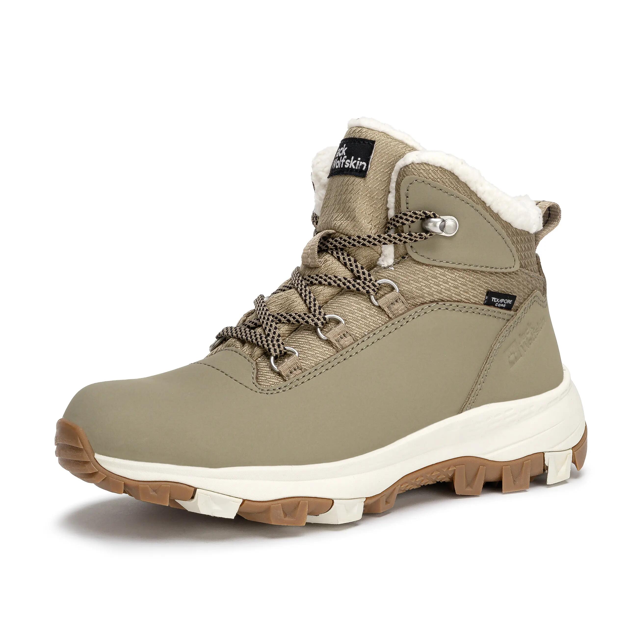 Chaussures de randonnée Jack Wolfskin Everquest Texapore Mid W, Femme, Beige 2/6