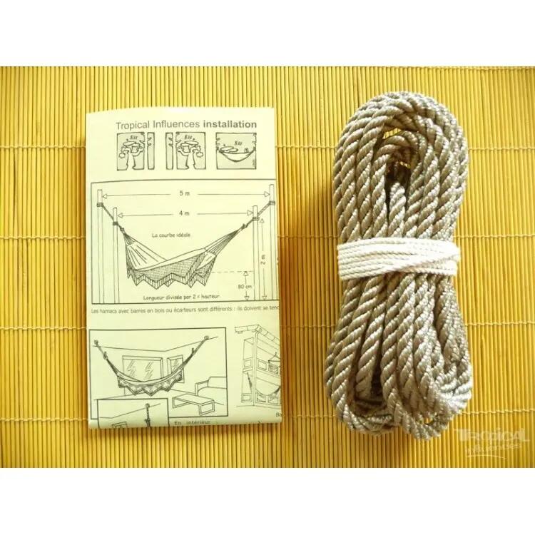 Tropical Hamac - Corde pour hamac beige 8mm 3 torons 4/4