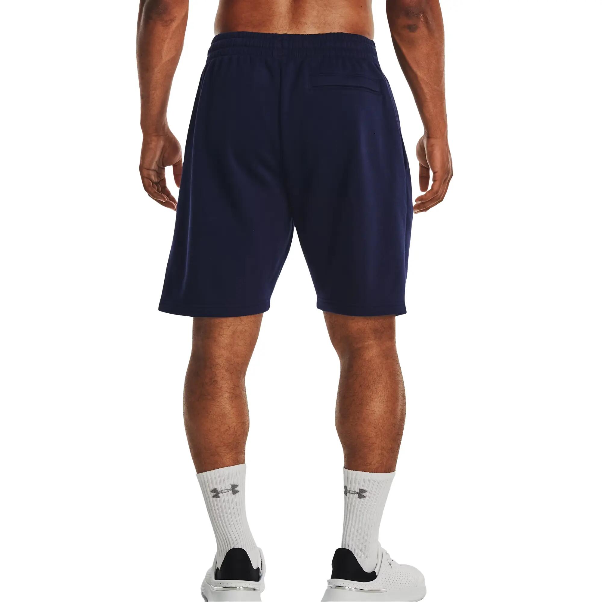 Heren Rival Fleece Korte Broek (Marineblauw) 4/6