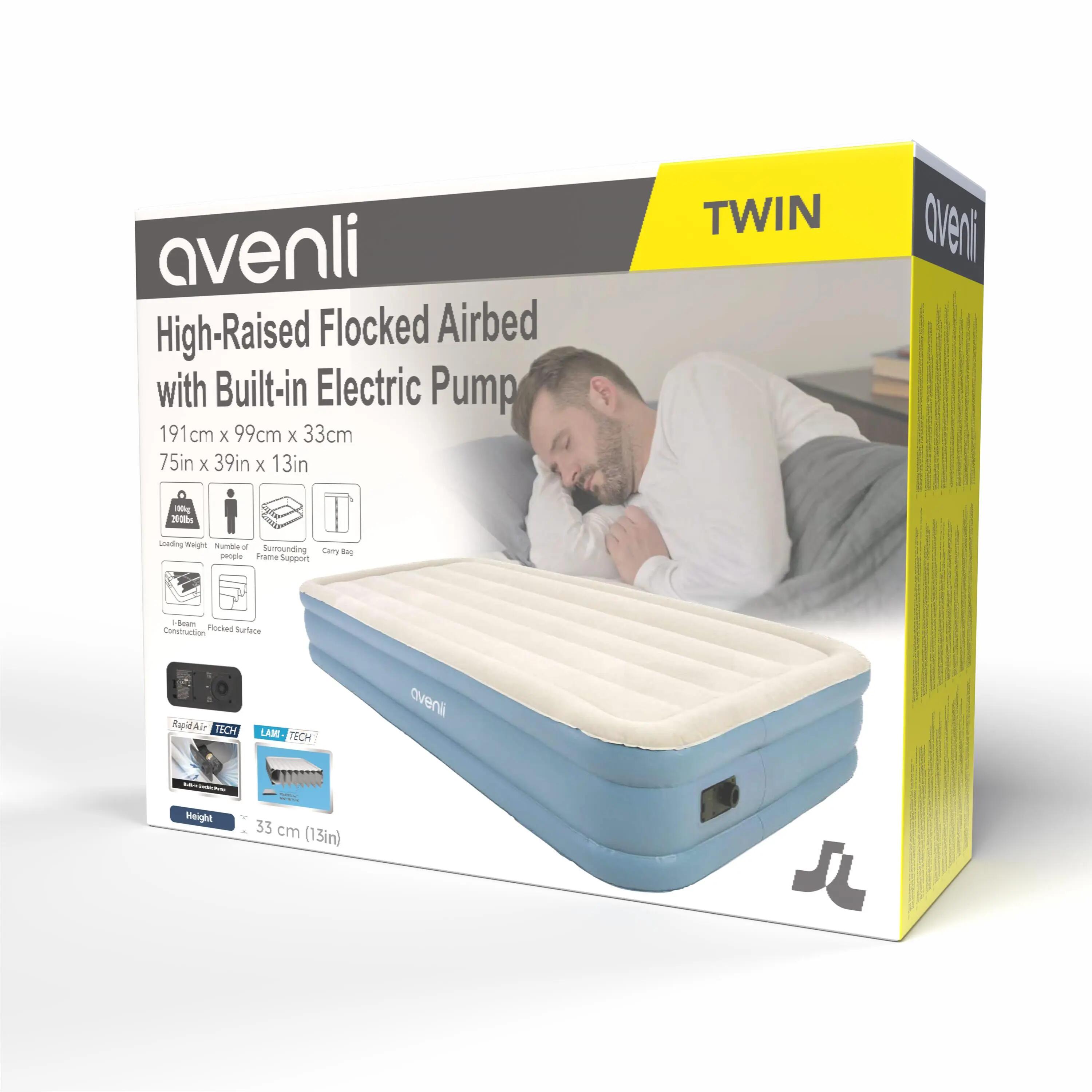 Luftmatratze selbstaufblasend 1 Person 191x99x33cm Luftbett mit Elektropumpe 10/10