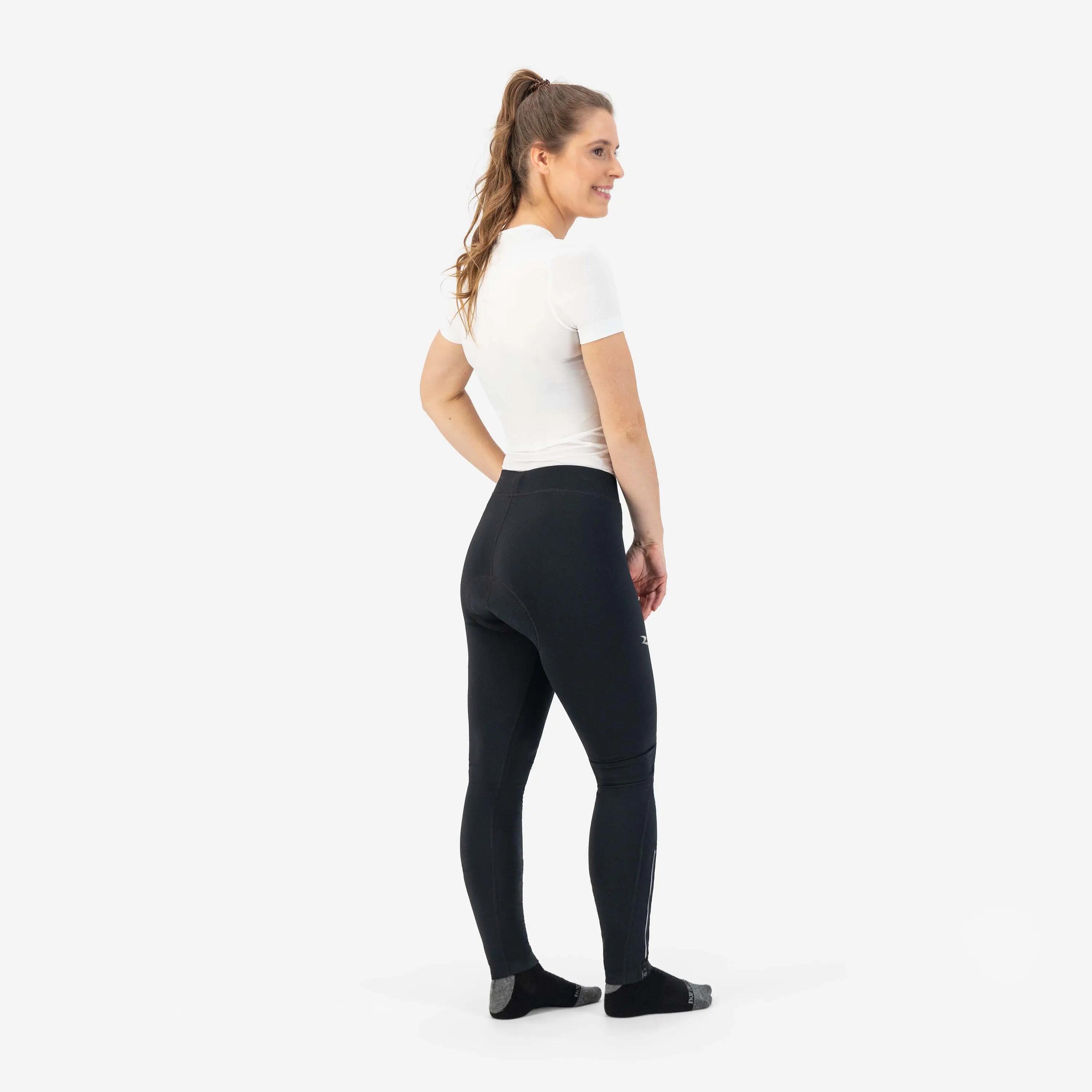 Cuissard Long Velo Sans Bretelles Avec Peau Femme - Core 3/6