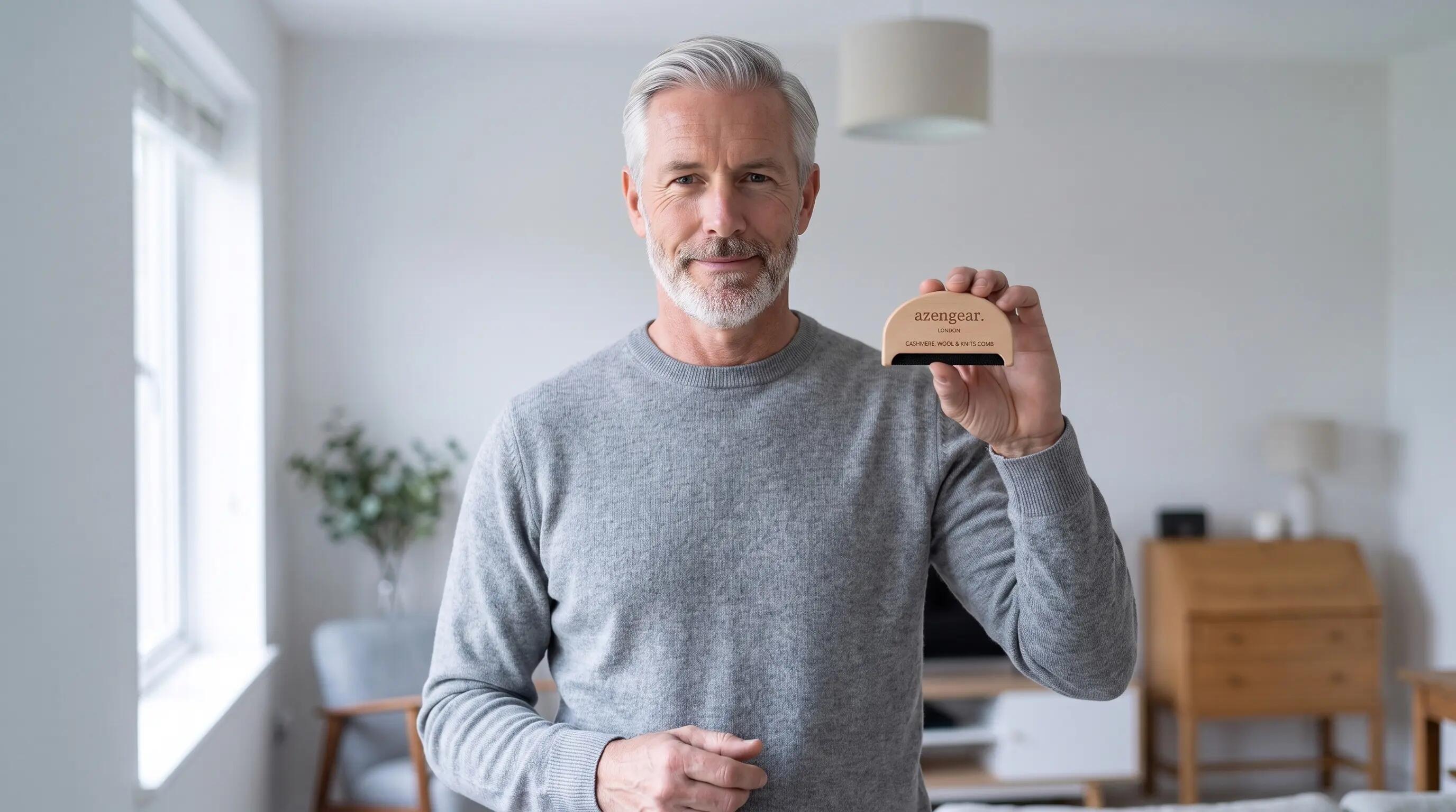 Pettine per cashmere e levapelucchi per maglioni e maglieria 8/10
