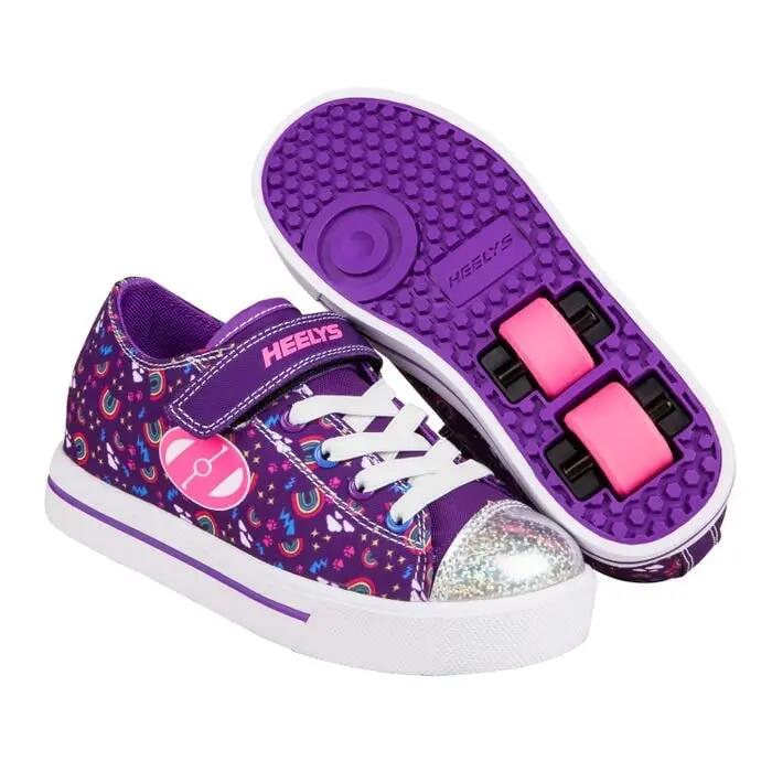 Heelys X2 Snazzy Purple Multi Rainbow 5/5