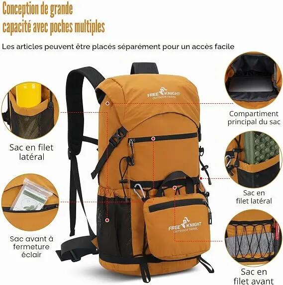 Mixte Randonnée Sac à dos 30L étanche léger SportBag 3/3