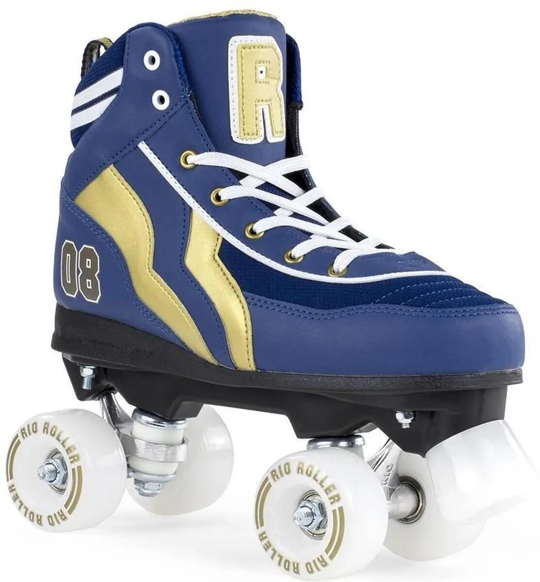 Rio Roller Varsity Rolschaatsen Blue Gold 4/4