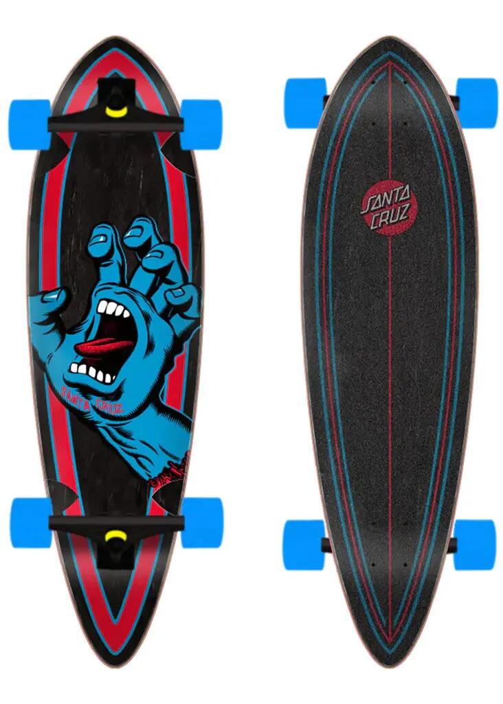 Santa Cruz Screaming Hand Pintail 33 longboard cruiser 4/4