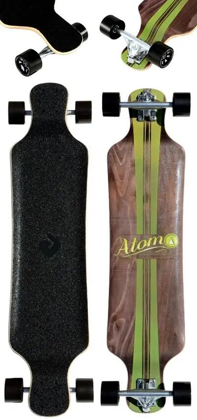 Atom Micro-drop Artisan brown 39" Longboard 1/4