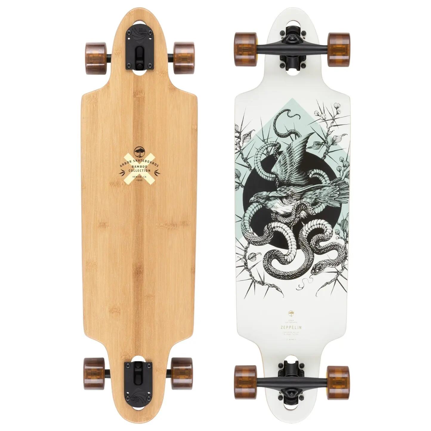 Arbor Zeppelin Bamboo 'Zoe Keller' 32" Wit Longboard 7/7