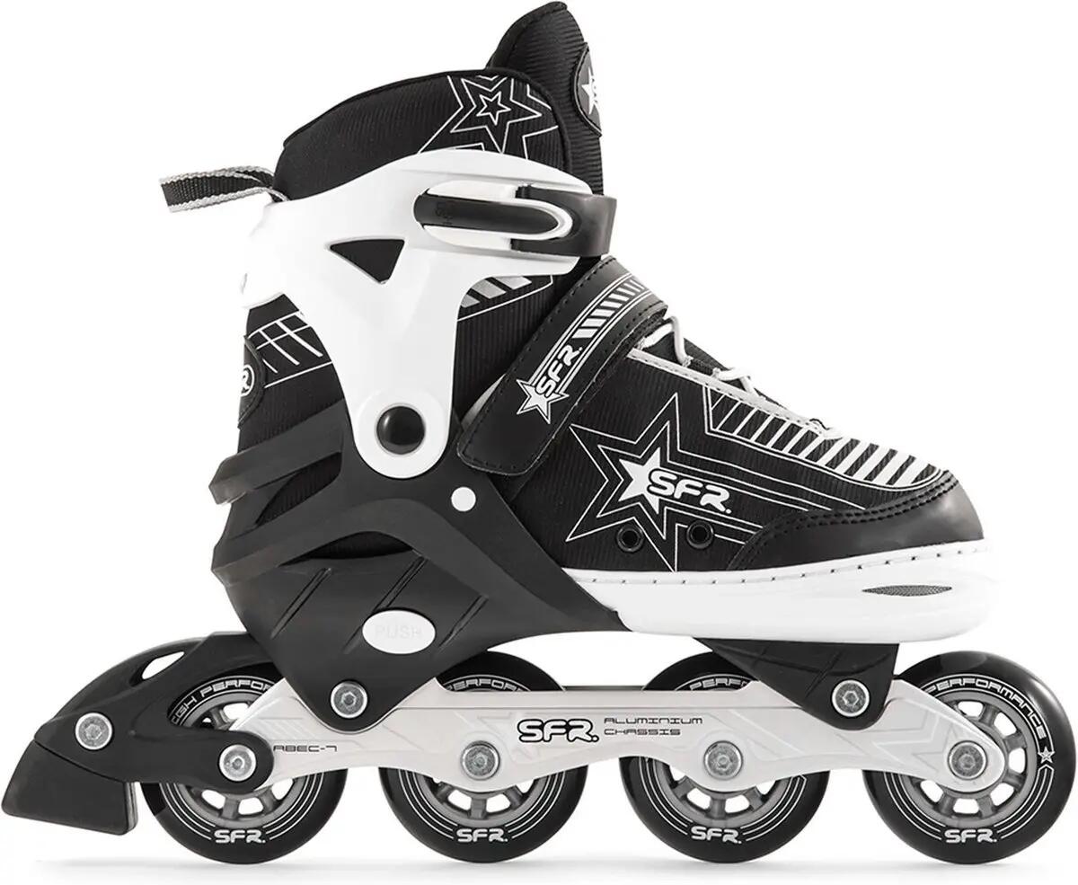 SFR Pulsar verstelbare Inline skates Black/Silver 5/5