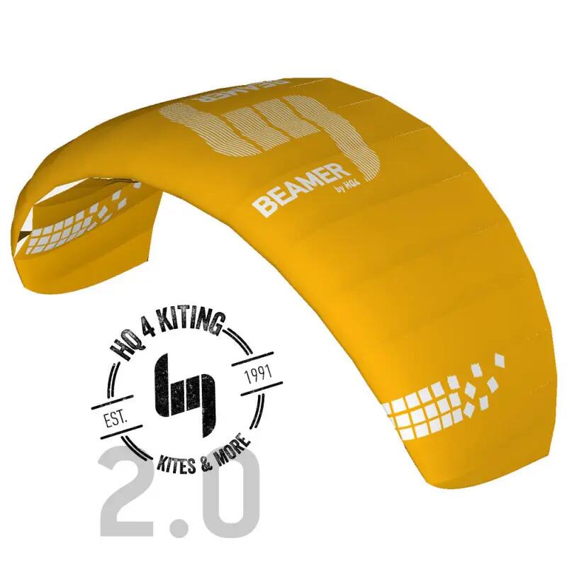 HQ Beamer 2.0 quad kite geel 8/8