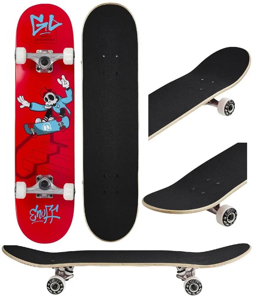Skate Enuff Skully 7.75"x31" Rouge/blanc 4/4