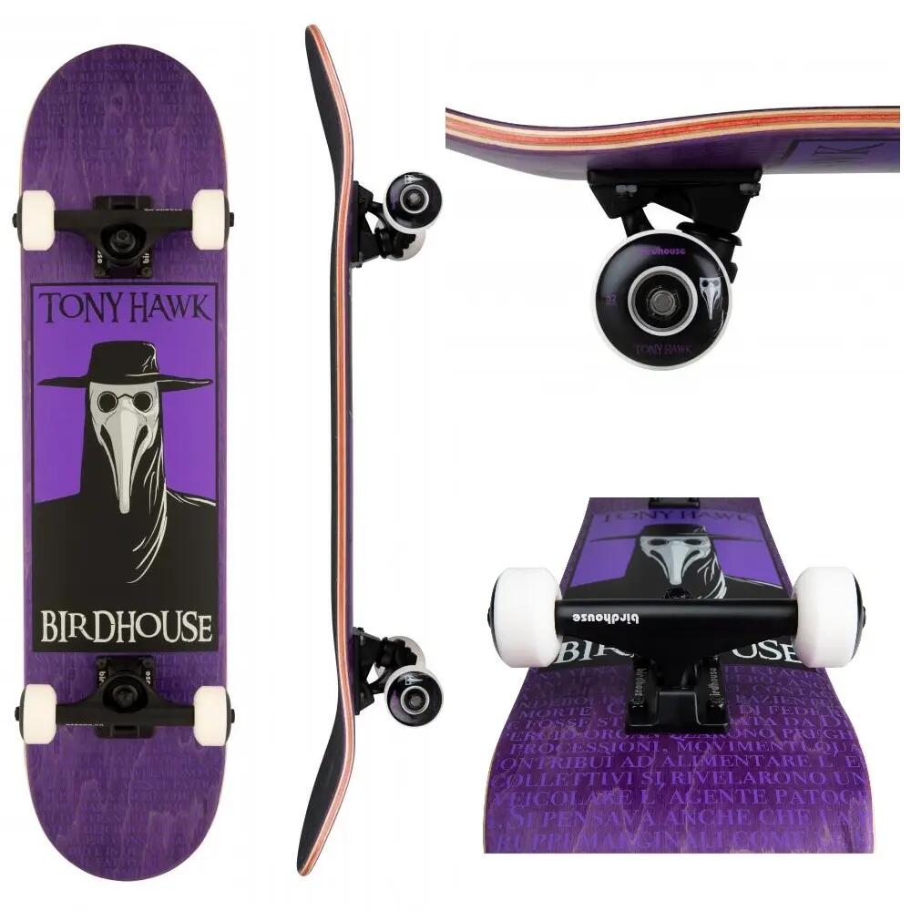 Skate Birdhouse Stage 3 Plague Doctor 7.5" Violet 6/6
