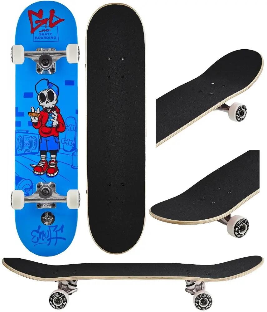 Enuff Skully 7.25 "x29.5" Blauw / Wit Skateboard 7/7