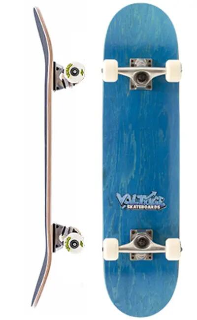Voltage Graffiti Logo Blue Skateboard 4/4