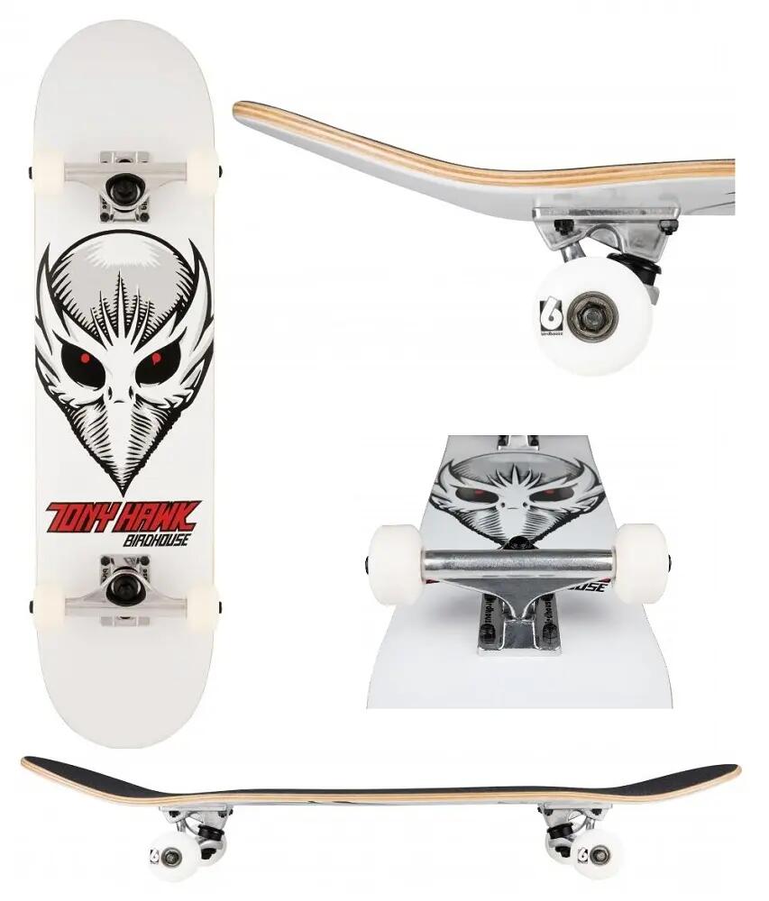 Birdhouse Stage 1 Birdman Head 7.5" Wit Skateboard 6/6