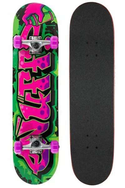 Enuff Graffiti II 7.75"x31.5" Grüne/Lila Skateboard 4/4