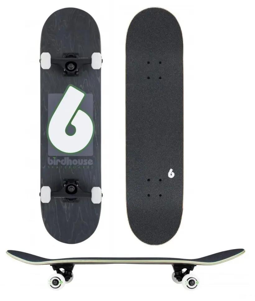 Birdhouse Stage 3 Logo Green Skateboard 8.0 1/4