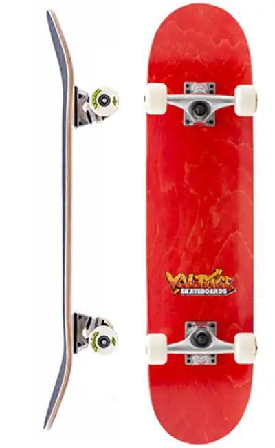 Voltage Graffiti Logo Red Skateboard 4/4