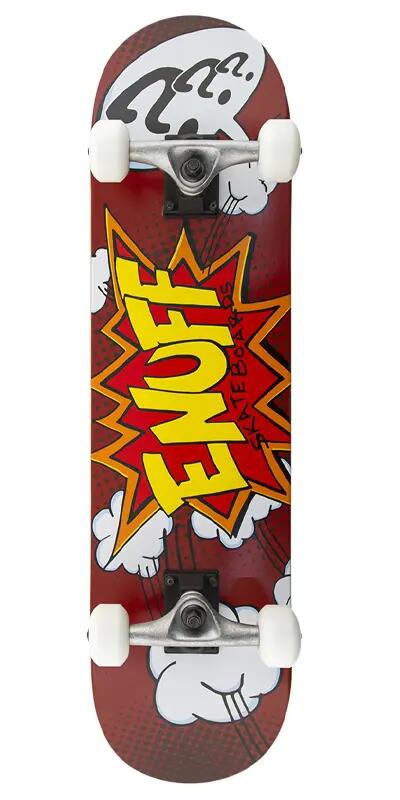 Skate Enuff POW 7.275"x31.5" Rouge/Blanc 5/5