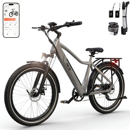 Vélo Électrique VTC G5 27,5" Capteur de couple APP/NFC Autonomie 60-120km