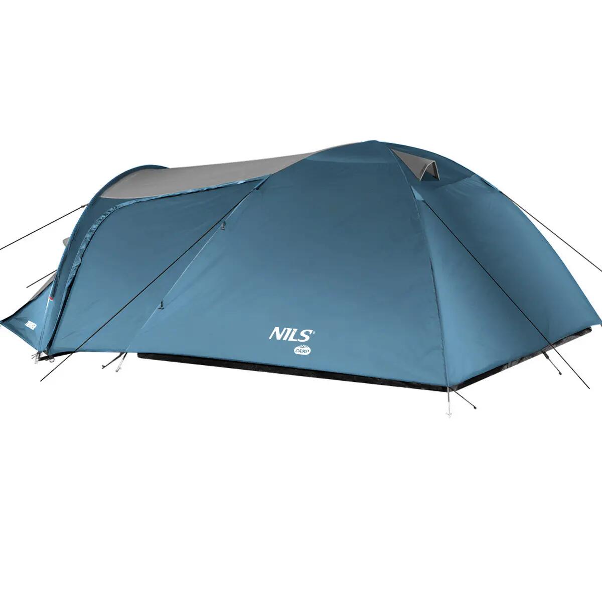 Kampeertent voor 4 personen met grote voortent Trekker NILS CAMP NC6012 9/15